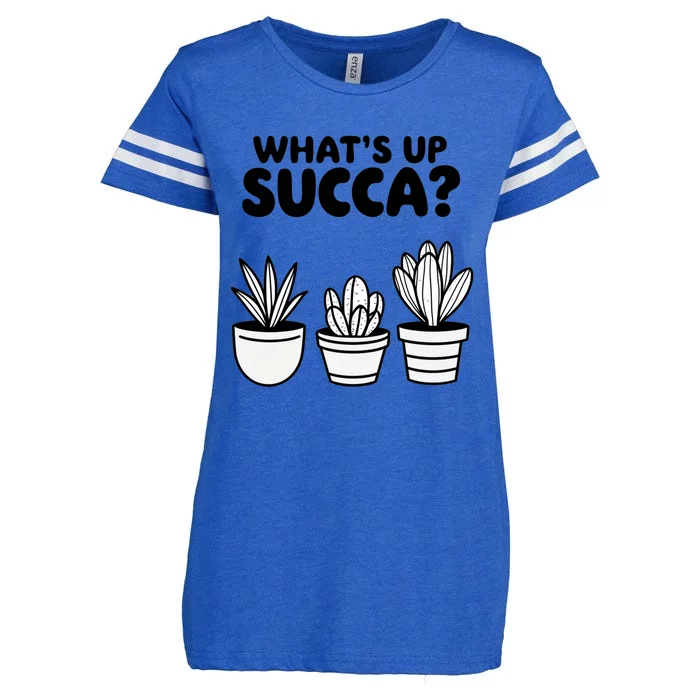 WhatS Up Succa? Enza Ladies Jersey Football T-Shirt