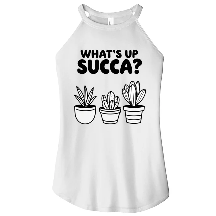 WhatS Up Succa? Women’s Perfect Tri Rocker Tank