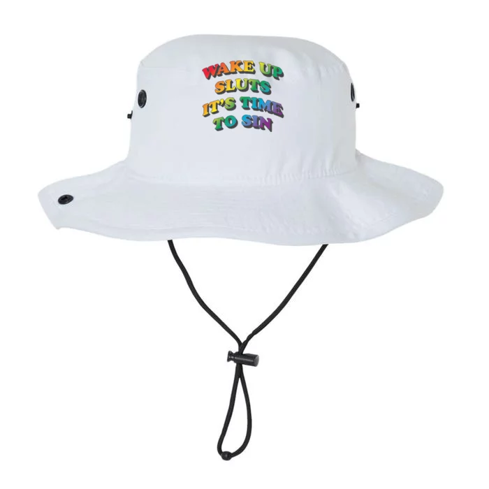 Wake Up Sluts Its Time To Sin Funny Pride Adult LGBTQ Legacy Cool Fit Booney Bucket Hat