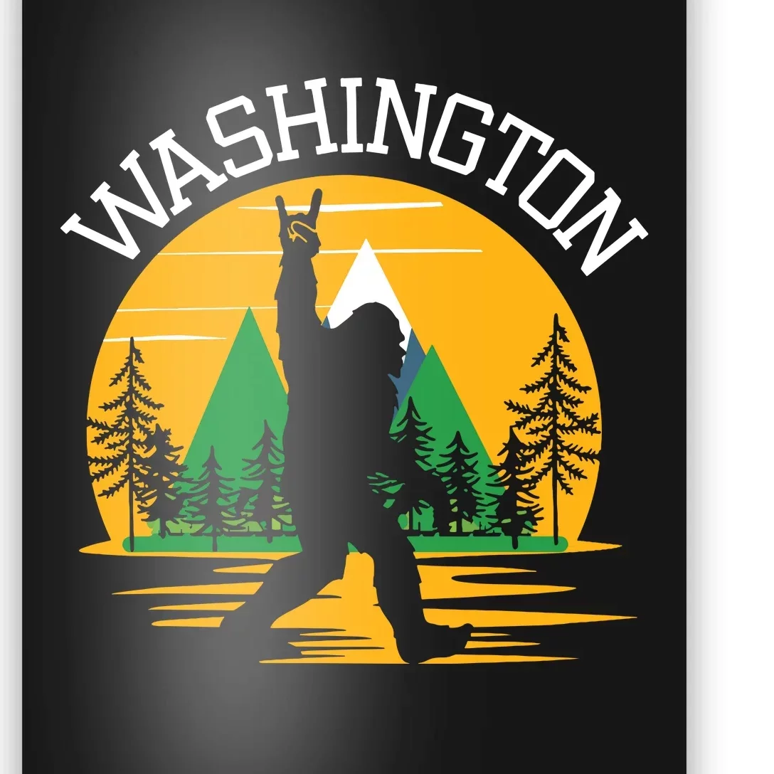 Washington Us State Bigfoot Sasquatch Poster