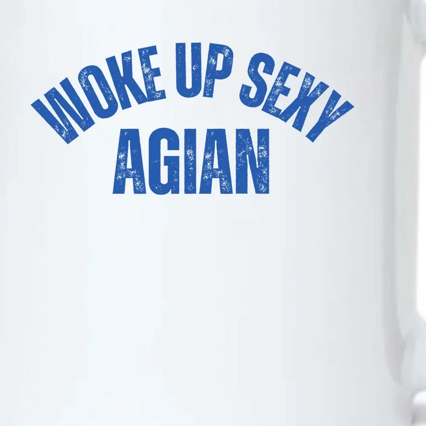 Woke Up Sexy Again Funny Humorous Saying Black Color Changing Mug