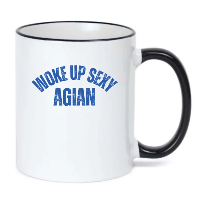 Woke Up Sexy Again Funny Humorous Saying Black Color Changing Mug