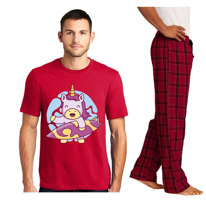 Wakeboarding Unicorn Surfing Pajama Set