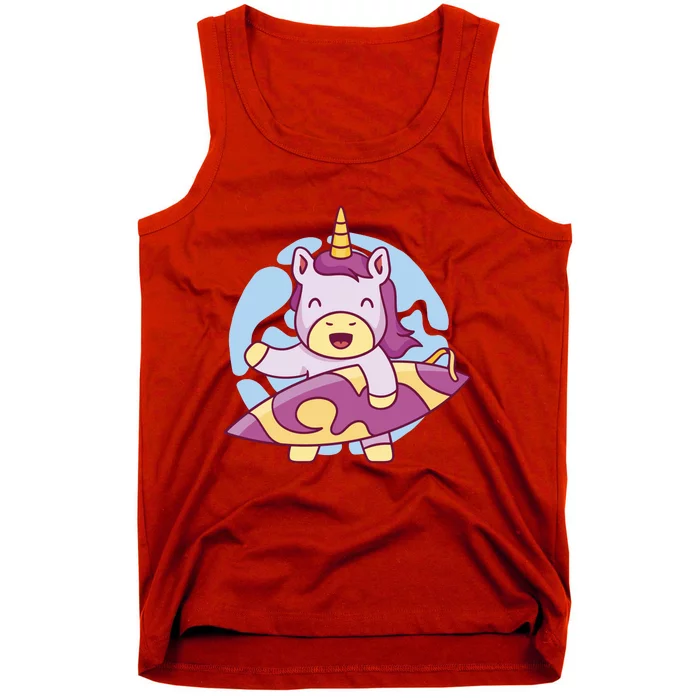 Wakeboarding Unicorn Surfing Tank Top