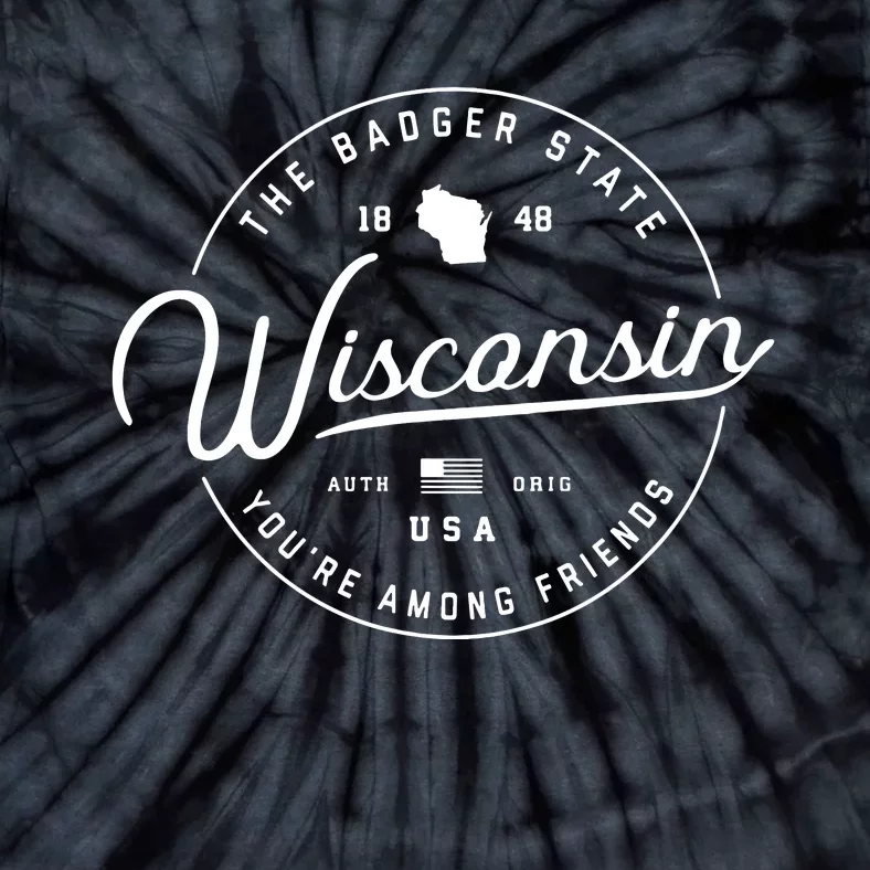 Wisconsin Us State Travel Vacation Shirts Wi Usa Tie-Dye T-Shirt