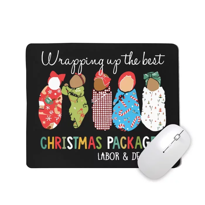 Wrapping Up The Best Christmas Packages Labor Delivery Nurse Mousepad