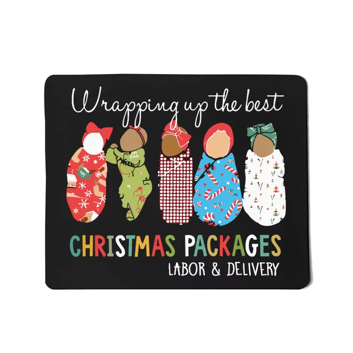 Wrapping Up The Best Christmas Packages Labor Delivery Nurse Mousepad