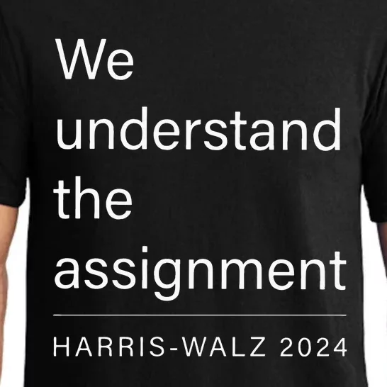 We Understand The Assignment Harriswalz 2024 Pajama Set