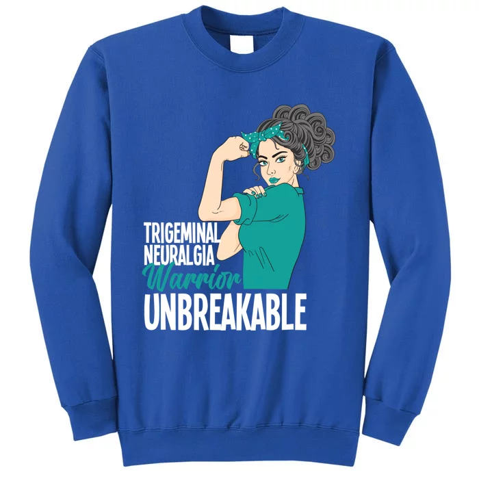 Warrior Unbreakable Trigeminal Neuralgia Awareness Gift Tall Sweatshirt