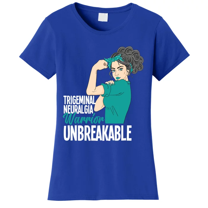 Warrior Unbreakable Trigeminal Neuralgia Awareness Gift Women's T-Shirt