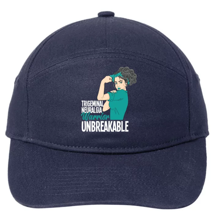 Warrior Unbreakable Trigeminal Neuralgia Awareness Gift 7-Panel Snapback Hat