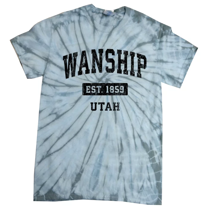 Wanship Utah Ut Vintage Sports Established Tie-Dye T-Shirt