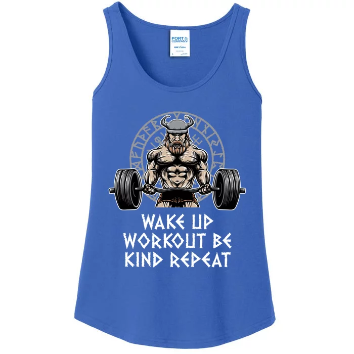 Wake Up Workout Be Kind Gym Motivational Quote Fitness Gift Ladies Essential Tank