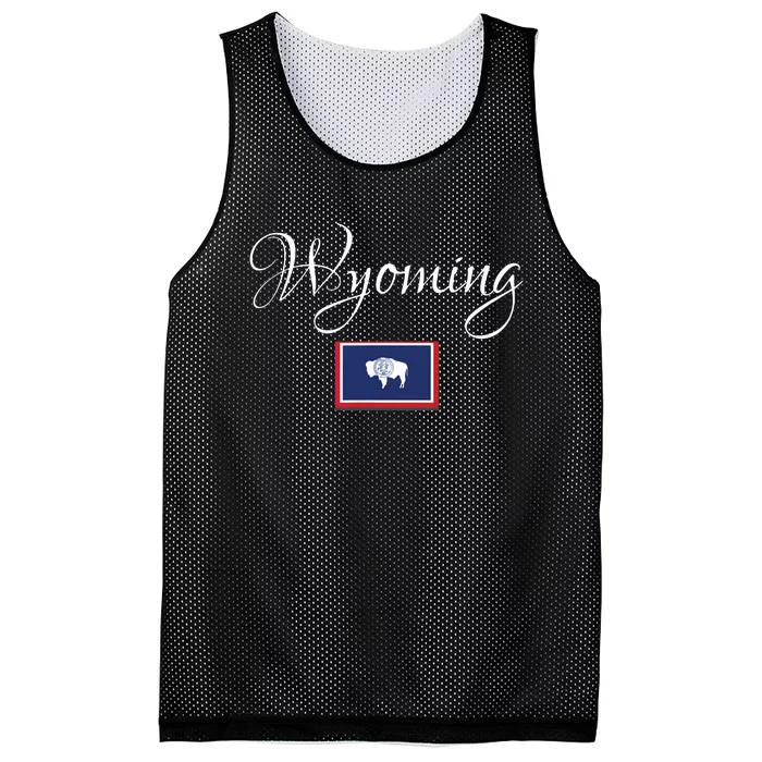 Wyoming Usa Mesh Reversible Basketball Jersey Tank