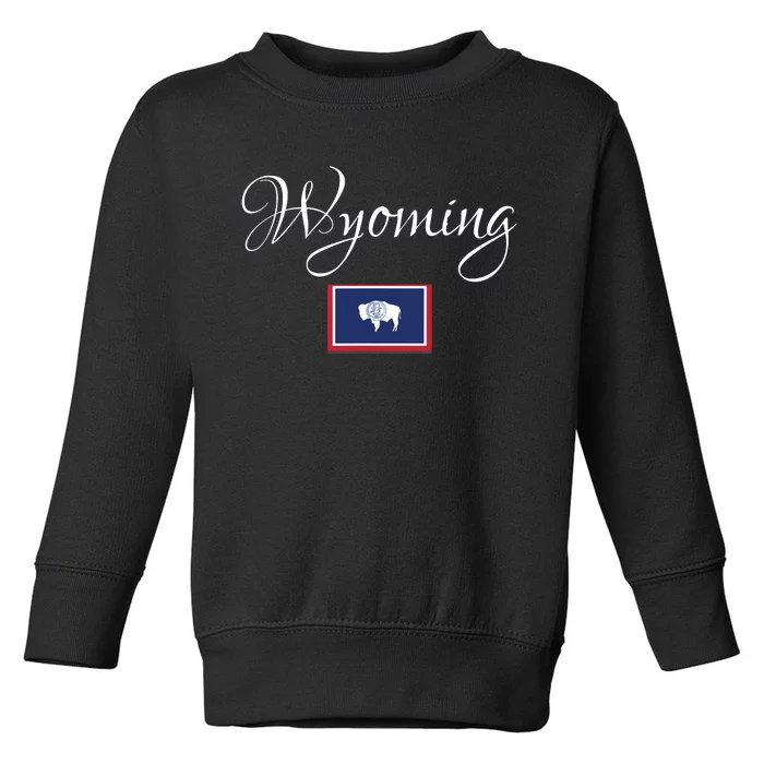 Wyoming Usa Toddler Sweatshirt