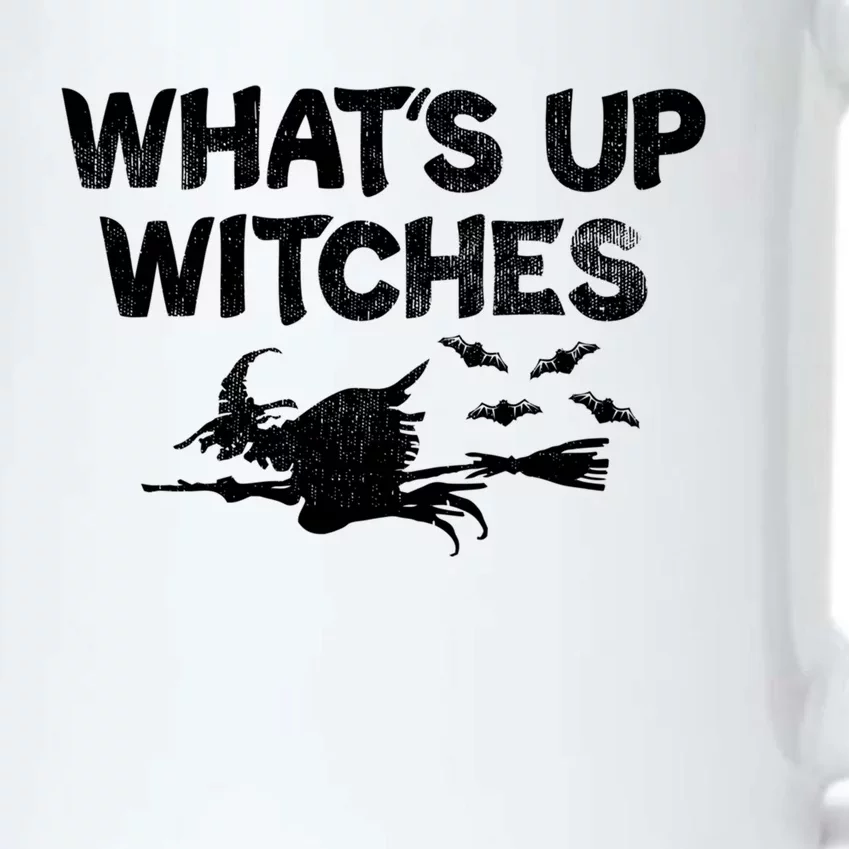 Whats Up Witches Funny Flying Witch Halloween Witchy Great Gift Black Color Changing Mug