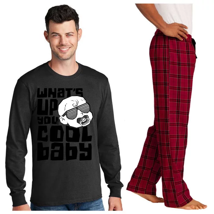 WhatS Up You Cool Baby Onesie Long Sleeve Pajama Set