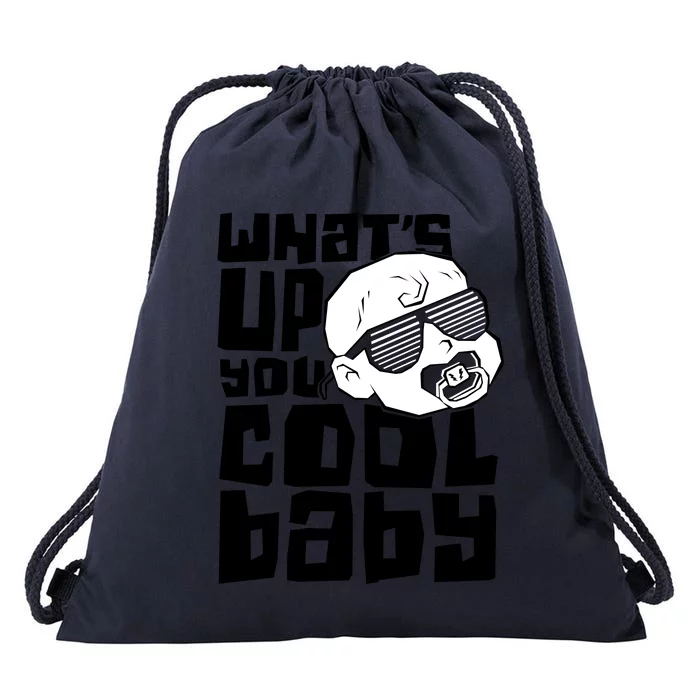 WhatS Up You Cool Baby Onesie Drawstring Bag