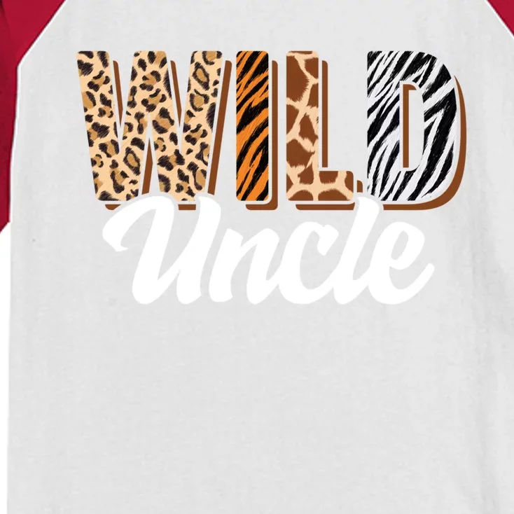 Wild Uncle Zoo Born Two Be Wild Bgiftday Safari Jungle Animal Gift Kids Colorblock Raglan Jersey