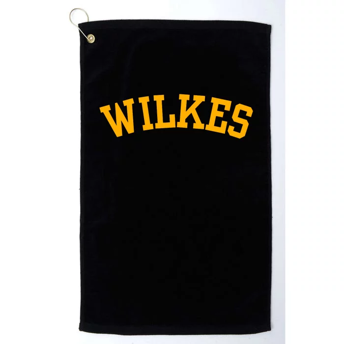 Wilkes Vintage Arch University Retro Platinum Collection Golf Towel