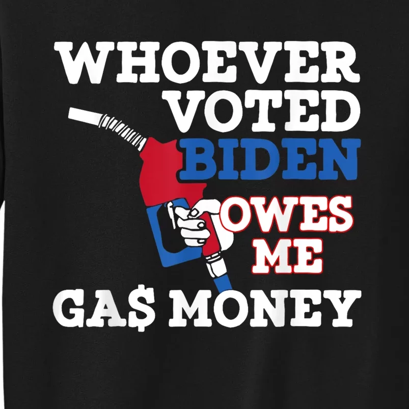 Whoever Voted Biden Owes Me Gas Money Sweatshirt