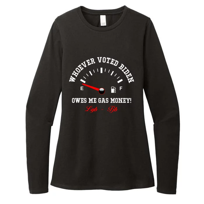 Whoever Voted Biden Owes Me Gas Money LGBFJB Womens CVC Long Sleeve Shirt