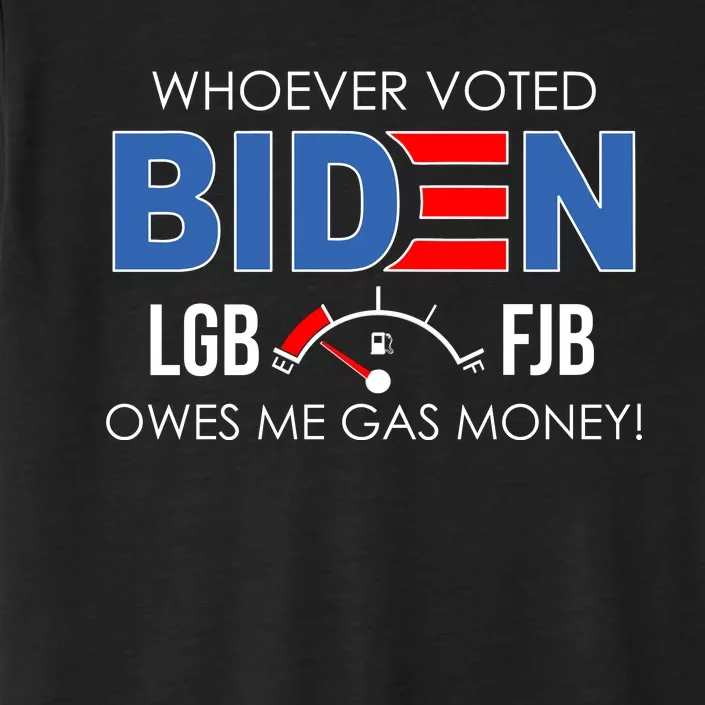 Whoever Voted Biden Owes Me Gas Money Funny LGBFJB ChromaSoft Performance T-Shirt