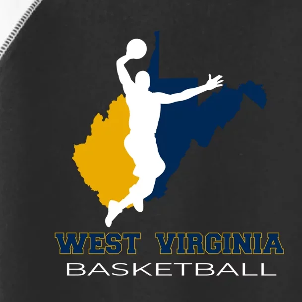 West Virginia Basketball Souvenir State Silhouette Art Gift Toddler Fine Jersey T-Shirt