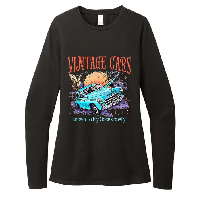 WeasleyS Vintage Cars Known To Fly Occasionally Quote Womens CVC Long Sleeve Shirt