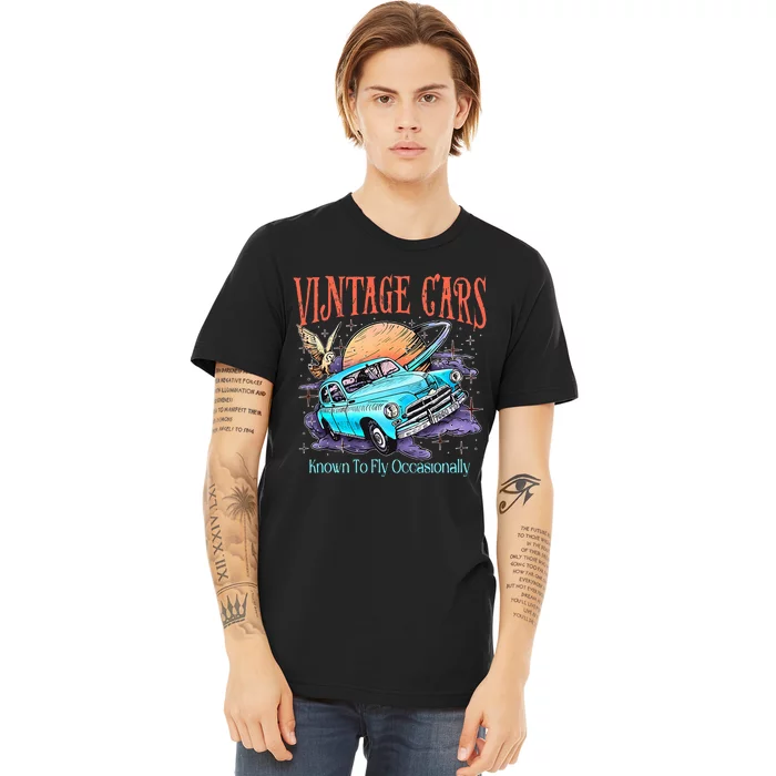 WeasleyS Vintage Cars Known To Fly Occasionally Quote Premium T-Shirt