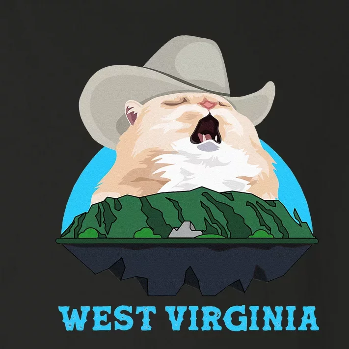 West Virginia Cowboy Cat Singing Meme Meowdy Toddler Long Sleeve Shirt