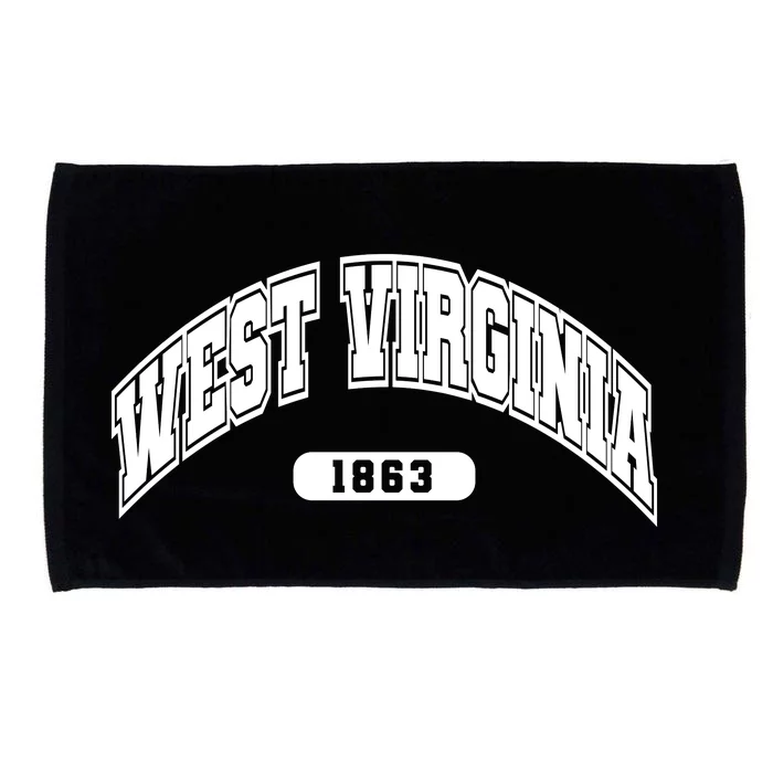 West Virginia Collegiate Style 1863 Microfiber Hand Towel