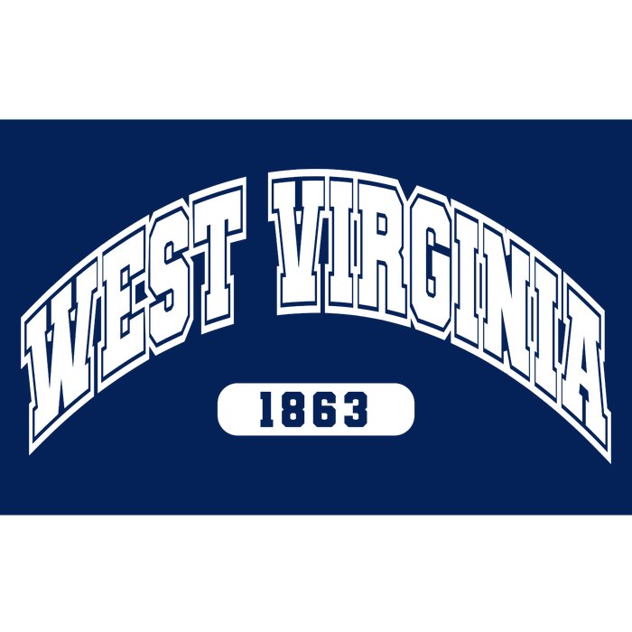 West Virginia Collegiate Style 1863 Bumper Sticker