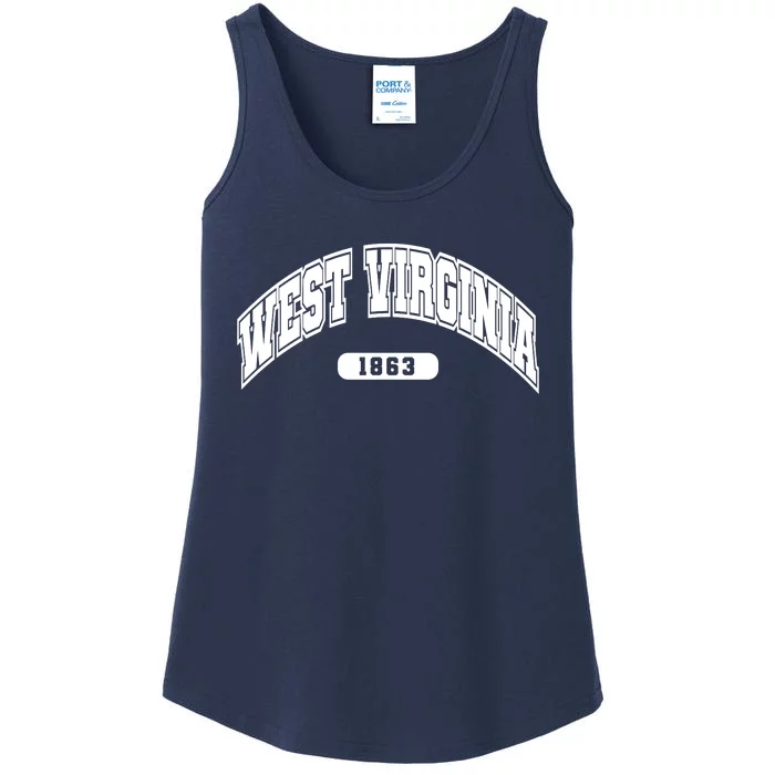 West Virginia Collegiate Style 1863 Ladies Essential Tank