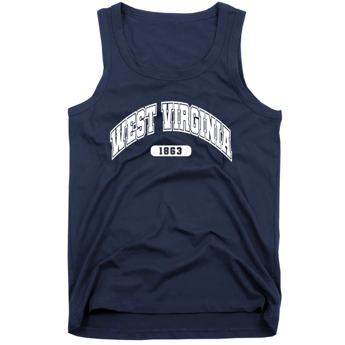 West Virginia Collegiate Style 1863 Tank Top