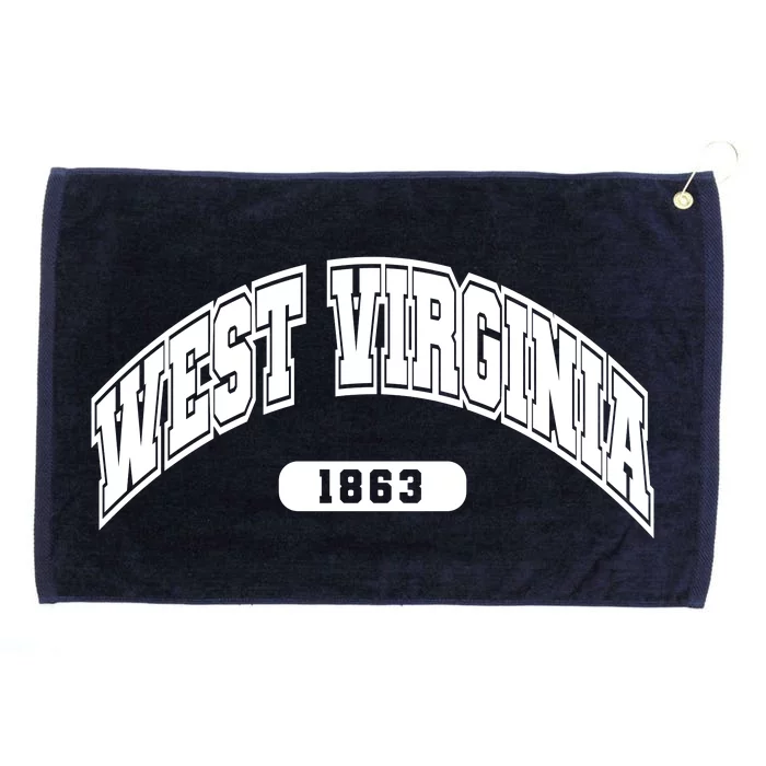 West Virginia Collegiate Style 1863 Grommeted Golf Towel