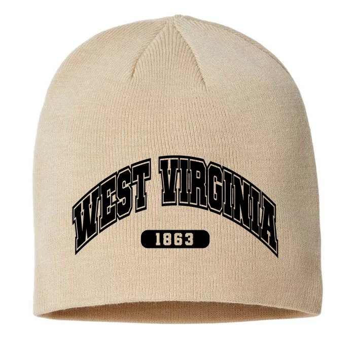 West Virginia Collegiate Style 1863 8 1/2in Sustainable Knit Beanie