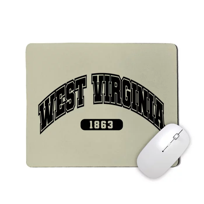 West Virginia Collegiate Style 1863 Mousepad