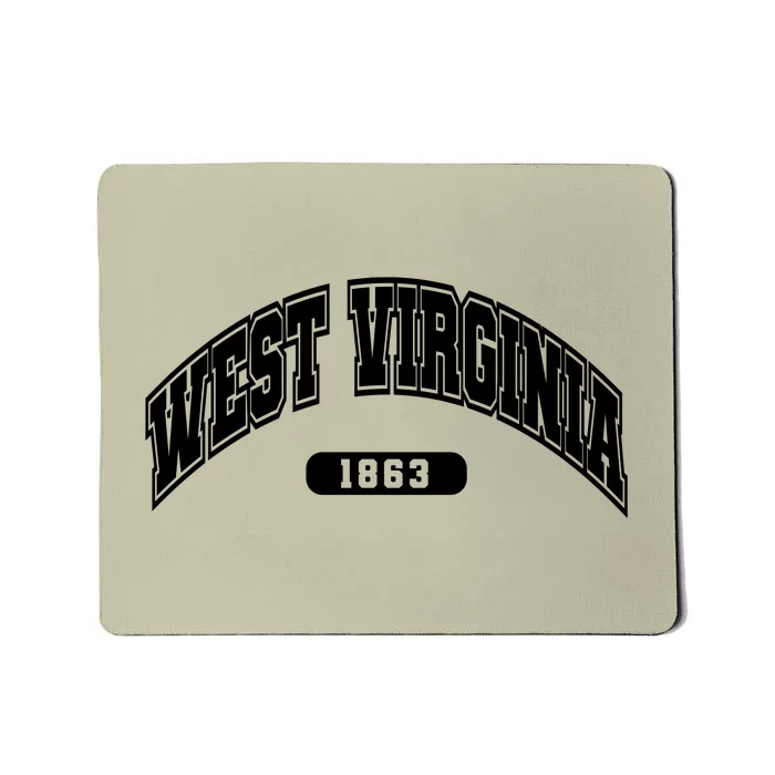 West Virginia Collegiate Style 1863 Mousepad