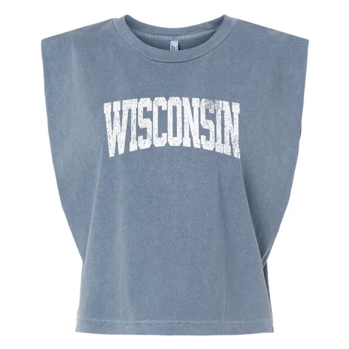 Wisconsin Vintage City Garment-Dyed Women's Muscle Tee