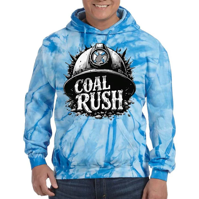 West Virginia Coal Rush Tie Dye Hoodie