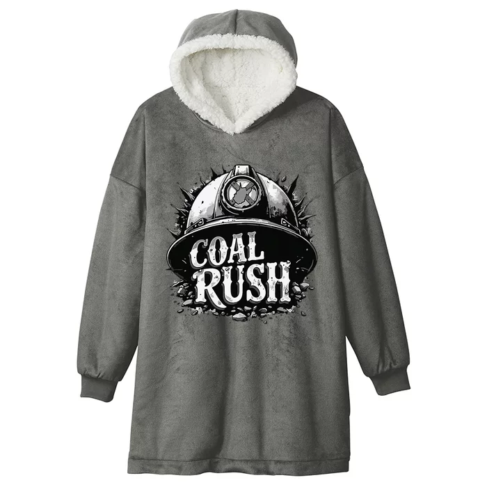 West Virginia Coal Rush Hooded Wearable Blanket