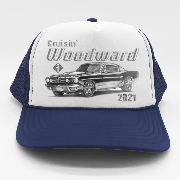 Woodward Vintage Classic Cruisin M1 Car Cruise Trucker Hat