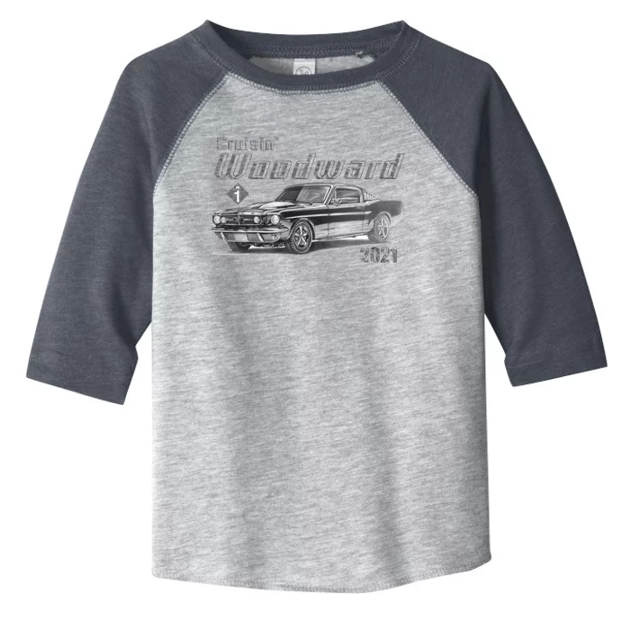 Woodward Vintage Classic Cruisin M1 Car Cruise Toddler Fine Jersey T-Shirt