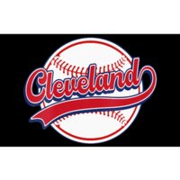 Womens Vintage Cleveland Cityscape Baseball Lover Player And Fans Bumper Sticker