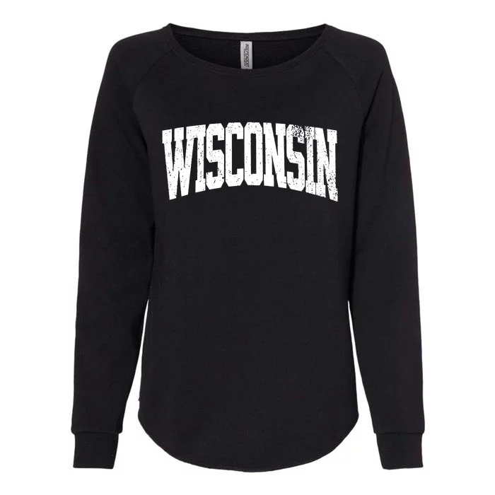 Wisconsin Vintage City Womens California Wash Sweatshirt