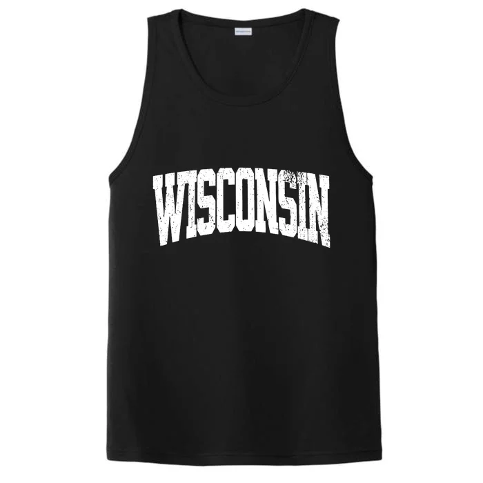 Wisconsin Vintage City Performance Tank