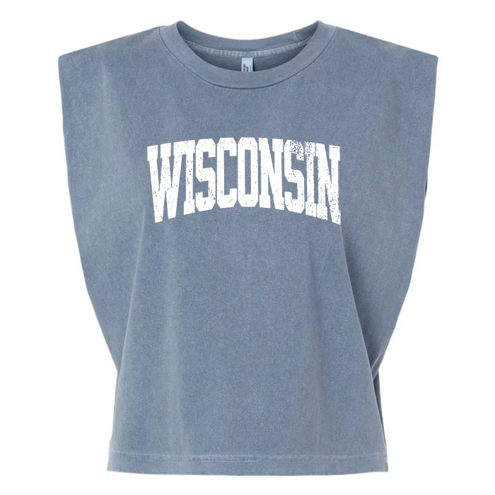 Wisconsin Vintage City Garment-Dyed Women's Muscle Tee