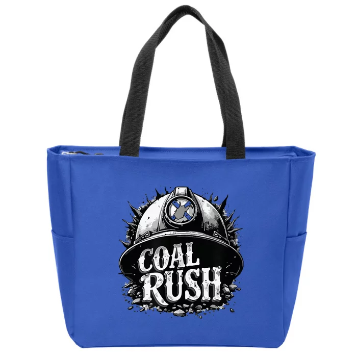 West Virginia Coal Rush Zip Tote Bag