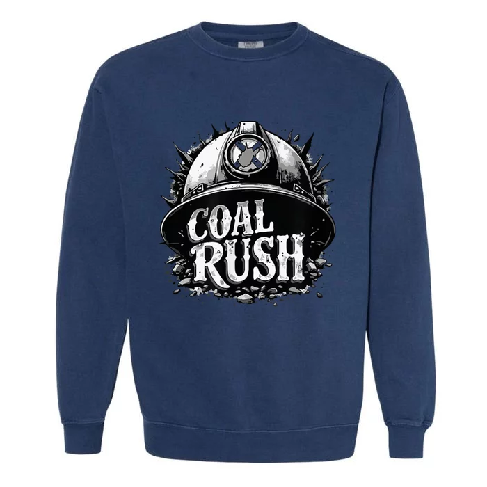 West Virginia Coal Rush Garment-Dyed Sweatshirt